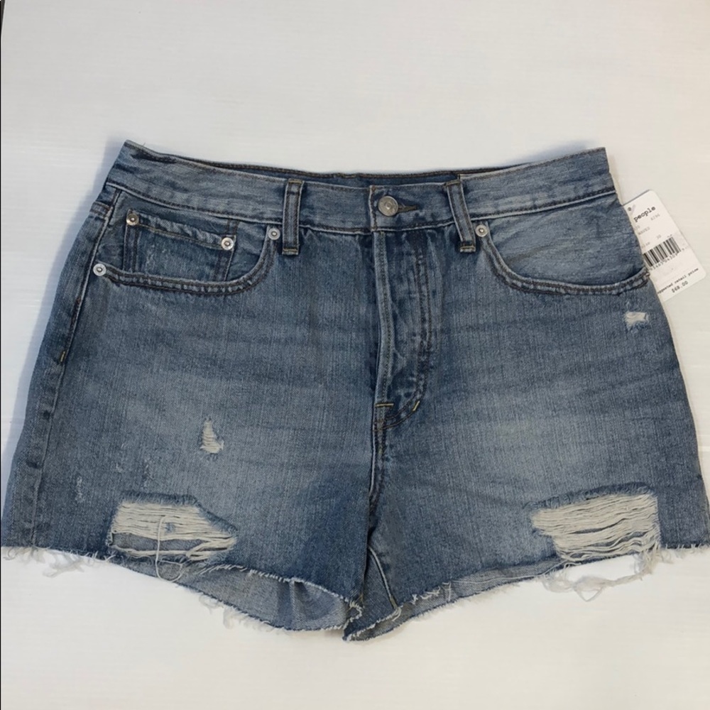 Free People Sofia Waves Denim Shorts size 30 - Picture 2 of 14